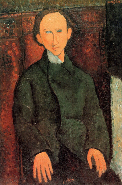 Modigliani - Portrait of Pinchus Kremegne by Modigliani